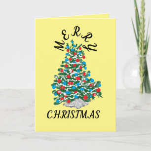 Weihnachtskarte gefaltet : FROHE WEIHNACHTEN