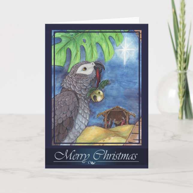 Weihnachtskarte "Geschenk für meinen König" Feiertagskarte (Vorderseite)