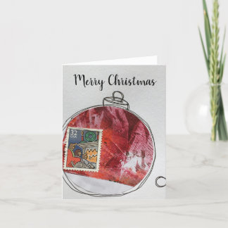 Weihnachtskarte - handgezeichneter Schmuck 2020-4 Dankeskarte