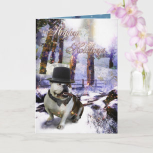 Weihnachtskarte "HAPPY HOLIDAYS" Karte