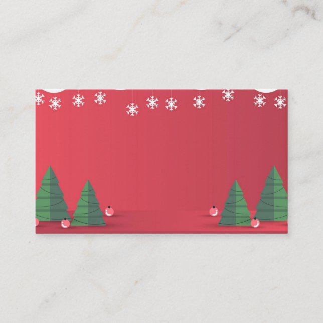 Weihnachtskarte heiraten visitenkarte (Vorderseite)