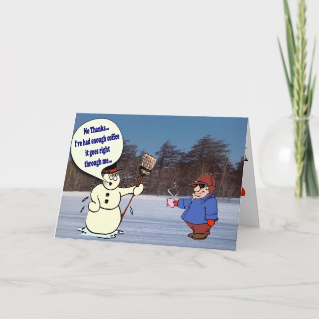 Weihnachtskarte humorvoll feiertagskarte (Vorderseite)