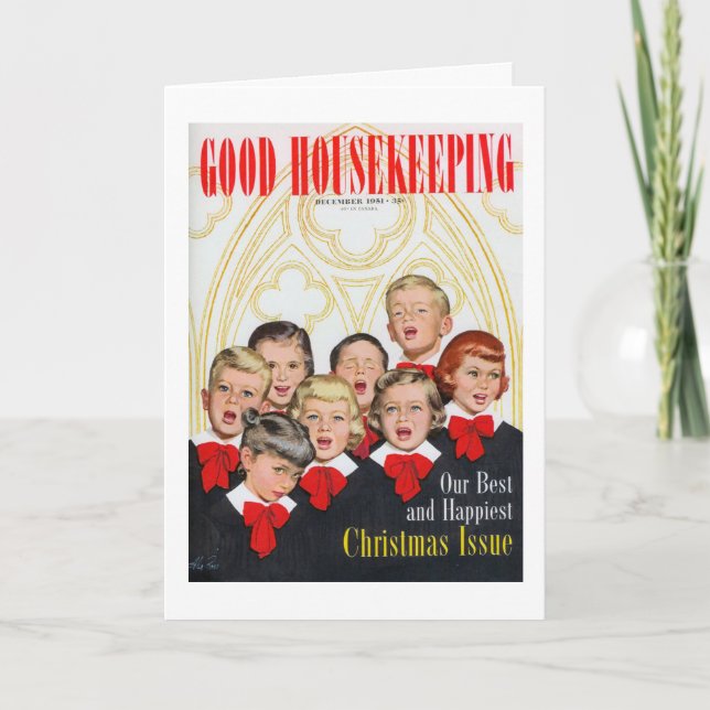 Weihnachtskarte Illustration Feiertagskarte (Vorderseite)