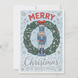 Weihnachtskarte im festlichen Vintage-Stil Feiertagskarte