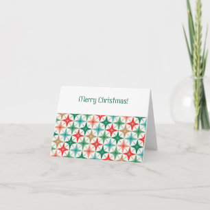 Weihnachtskarte im Mid-Century-Modern-Stil Dankeskarte