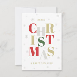 Weihnachtskarte im Stil eines Glamours. Karte