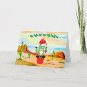 Weihnachtskarte im Südwesten der Kaktus Karte