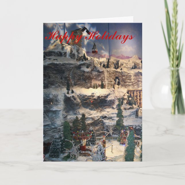 Weihnachtskarte im Winter Feiertagskarte (Vorderseite)