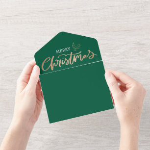 Weihnachtskarte Immergrün-Rezept Foto Weihnachten  All In One Einladung
