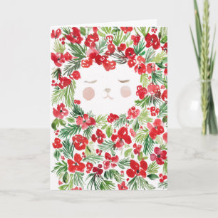 Weihnachtskarte in Aquarellfarben Karte