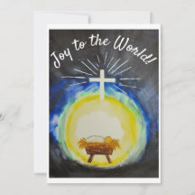 Weihnachtskarte "Joy to the World"