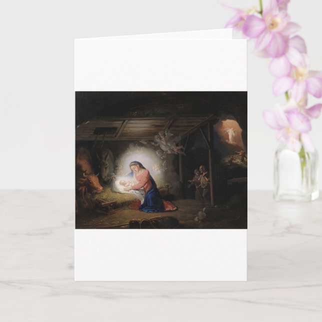 Weihnachtskarte Karte (Orchidee)