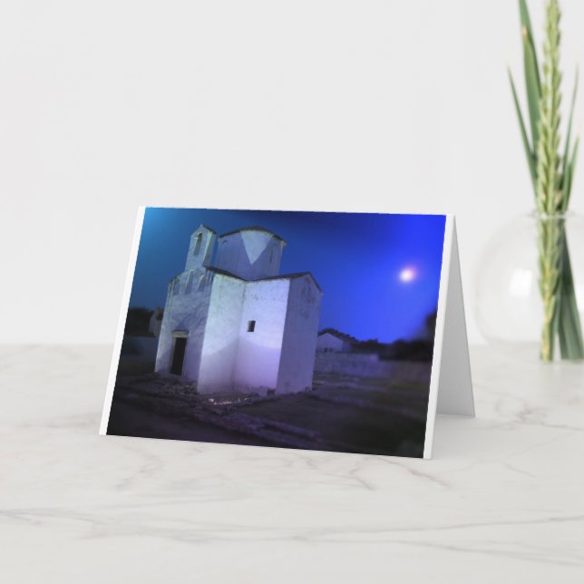 Weihnachtskarte: Kroatische Kirche Feiertagskarte (Vorderseite)