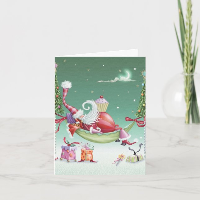 Weihnachtskarte - Kuchen Feiertagskarte (Vorderseite)