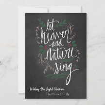 Weihnachtskarte lass Heaven & Nature Sing