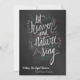 Weihnachtskarte lass Heaven & Nature Sing Feiertagskarte