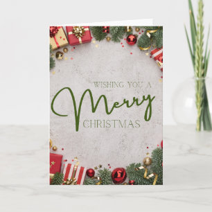 Weihnachtskarte - Leerzeichen im Inneren - Benutze Karte