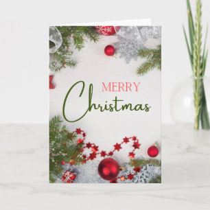 Weihnachtskarte - Leerzeichen im Inneren - Benutze Karte