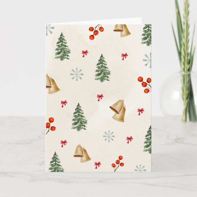 Weihnachtskarte - Leerzeichen im Inneren - Benutze Karte (Vorderseite)