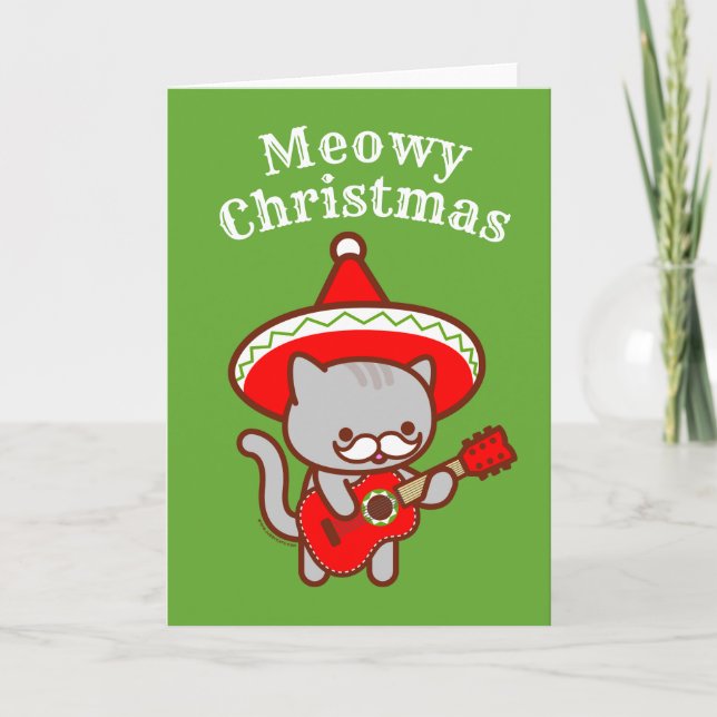 Weihnachtskarte: "Meowiachi Christmas" Meowiachi C Karte (Vorderseite)