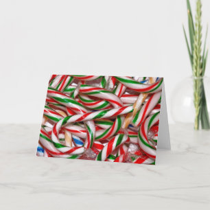 Weihnachtskarte mit Bonbon Feiertagskarte