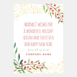 Weihnachtskarte mit Confetti