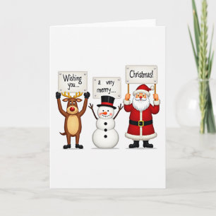 Weihnachtskarte mit den besten Wünschen Karte