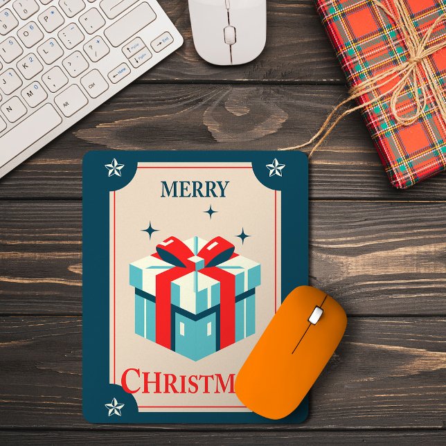 Weihnachtskarte mit festlicher Geschenkboxen Mousepad (Von Creator hochgeladen)