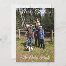 Weihnachtskarte mit Foto personalisieren 