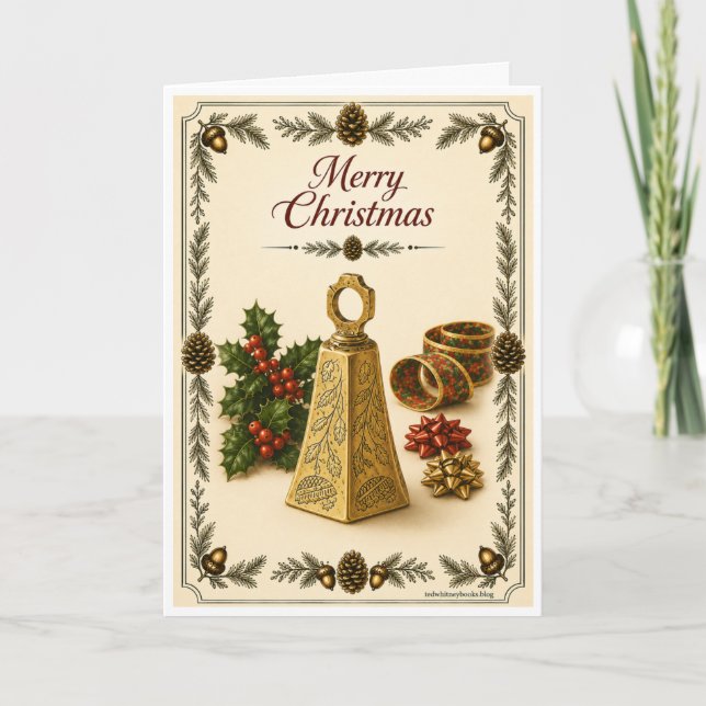 Weihnachtskarte - mit Glocke Karte (Vorderseite)