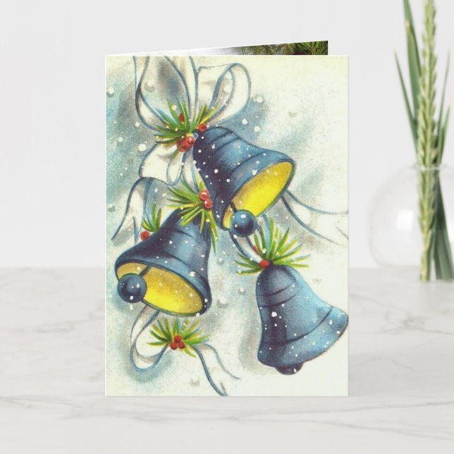 Weihnachtskarte mit Glocken Karte (Vorderseite)