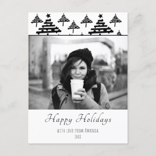 Weihnachtskarte mit individuellem Foto für die Fei Feiertagspostkarte