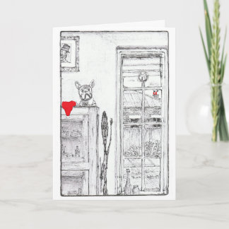 Weihnachtskarte mit niedlichem Hund Feiertagskarte