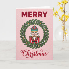 Weihnachtskarte mit Nussknacker-Soldat Karte