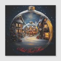 Weihnachtskarte mit Ornament – Benutzerdefinierter
