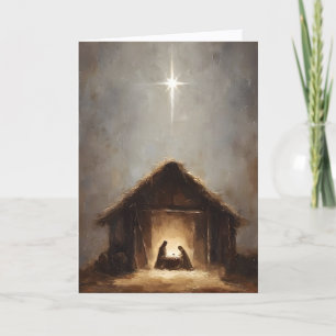 Weihnachtskarte mit religiösem Inhalt Karte