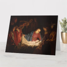 Weihnachtskarte mit religiösem Thema