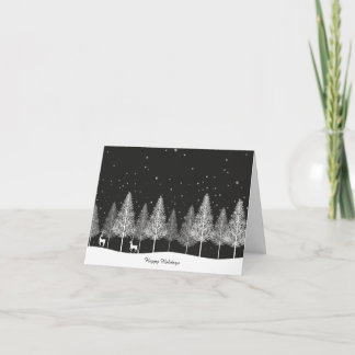 Weihnachtskarte mit Rentieren Dankeskarte