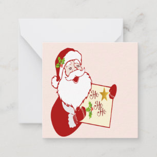Weihnachtskarte mit Santa Claus Mitteilungskarte