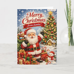 Weihnachtskarte mit Santa Karte