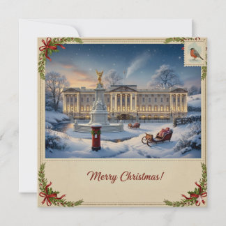 Weihnachtskarte mit Schnee Feiertagskarte