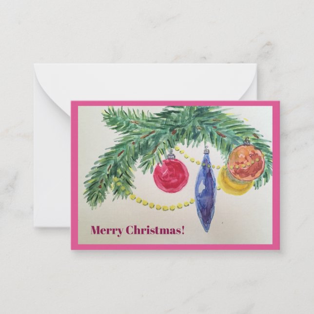 Weihnachtskarte Mitteilungskarte (Vorderseite)