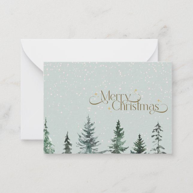 Weihnachtskarte Mitteilungskarte (Vorderseite)