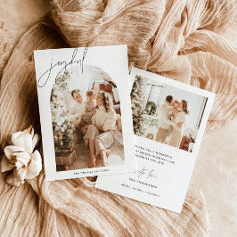 Weihnachtskarte | Modern Holiday Foto Card Einladung