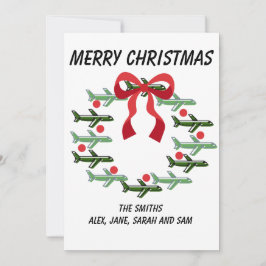 Weihnachtskarte nach oben und weg einladung