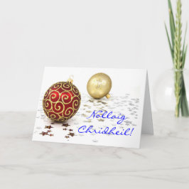 Weihnachtskarte Nollaig Chridheil II Feiertagskarte