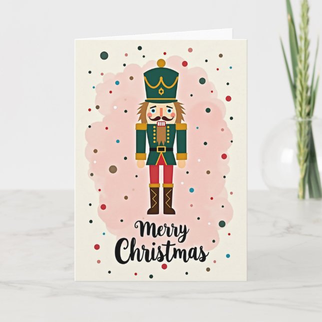 Weihnachtskarte Nussknacker Karte (Vorderseite)