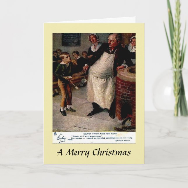 Weihnachtskarte - Oliver Drehung frage für mehr Karte (Vorderseite)