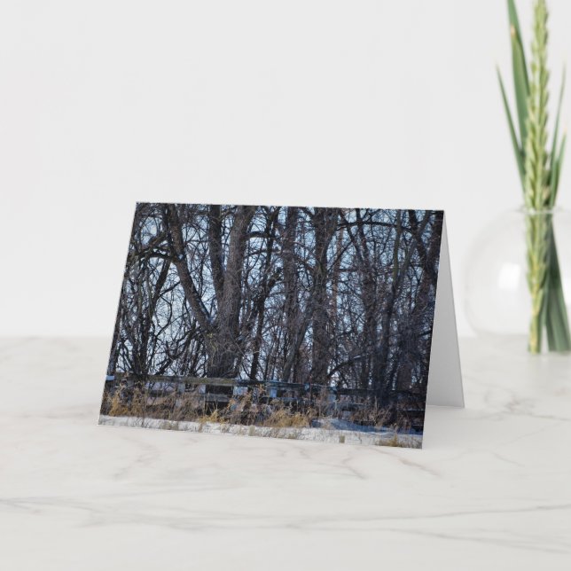 Weihnachtskarte "On Memory's Lane" Karte (Vorderseite)