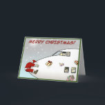 Weihnachtskarte - Oops! Feiertagskarte<br><div class="desc">Die Weihnachtskarte mit der Option,  eine Nachricht im Inneren hinzuzufügen. Bitte verlass dir ein Feedback,  danke.</div>